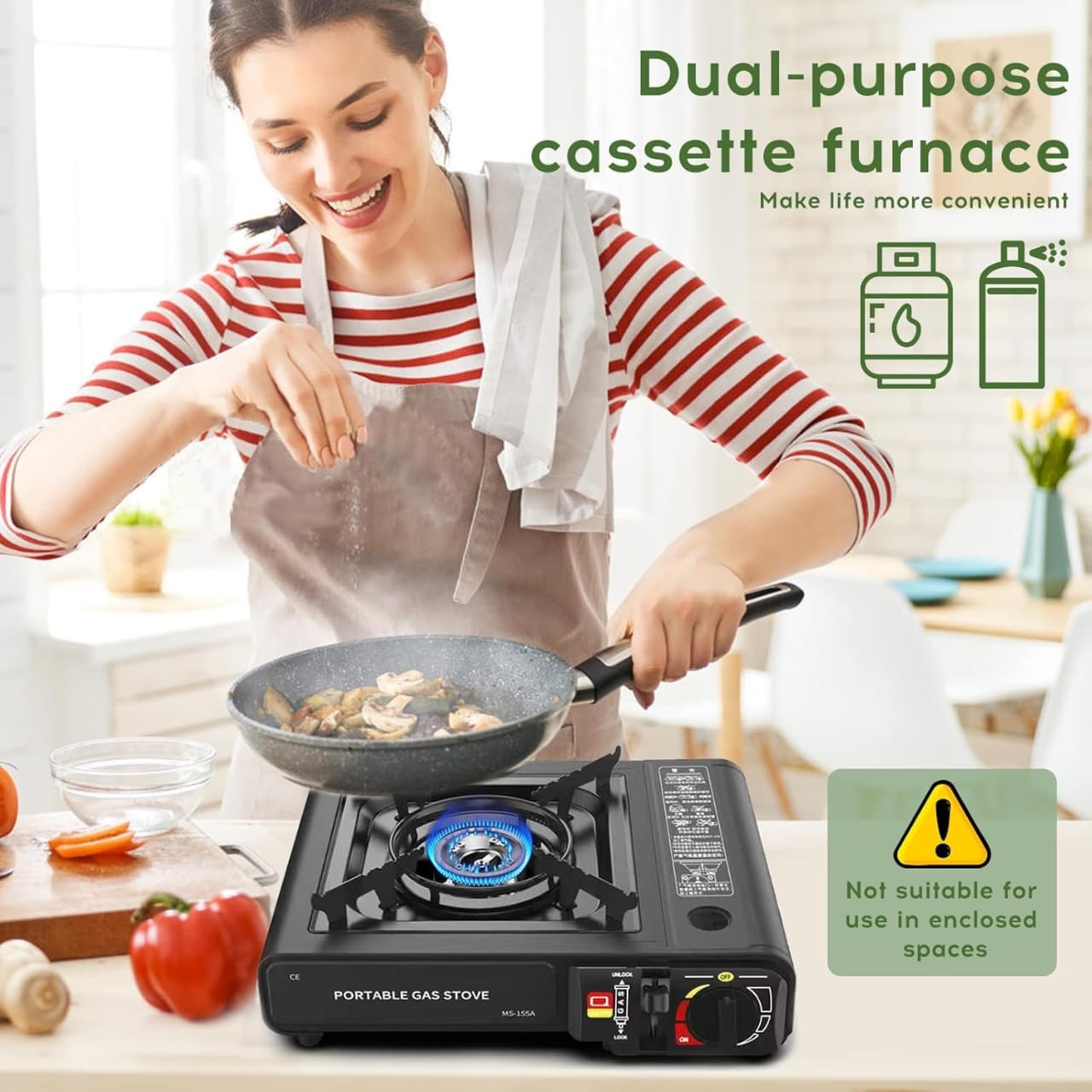 CAMPING GAS STOVE 2 IN 1
