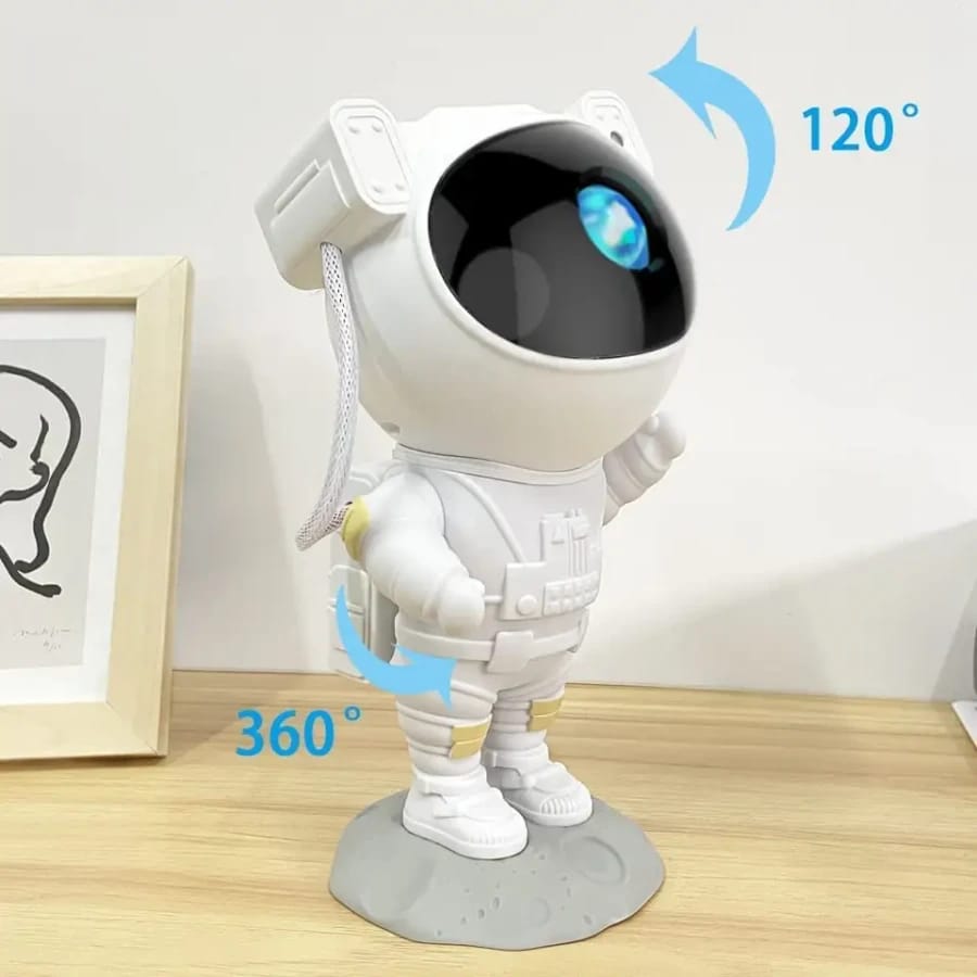 USB ASTRONAUT GALAXIES NIGHT PROJECTOR LIGHT 360° Adjustable Remote Control Timer Gaming Room Adults Bedroom Kids Baby Party Home Gifts