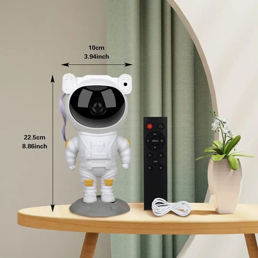 USB ASTRONAUT GALAXIES NIGHT PROJECTOR LIGHT 360° Adjustable Remote Control Timer Gaming Room Adults Bedroom Kids Baby Party Home Gifts