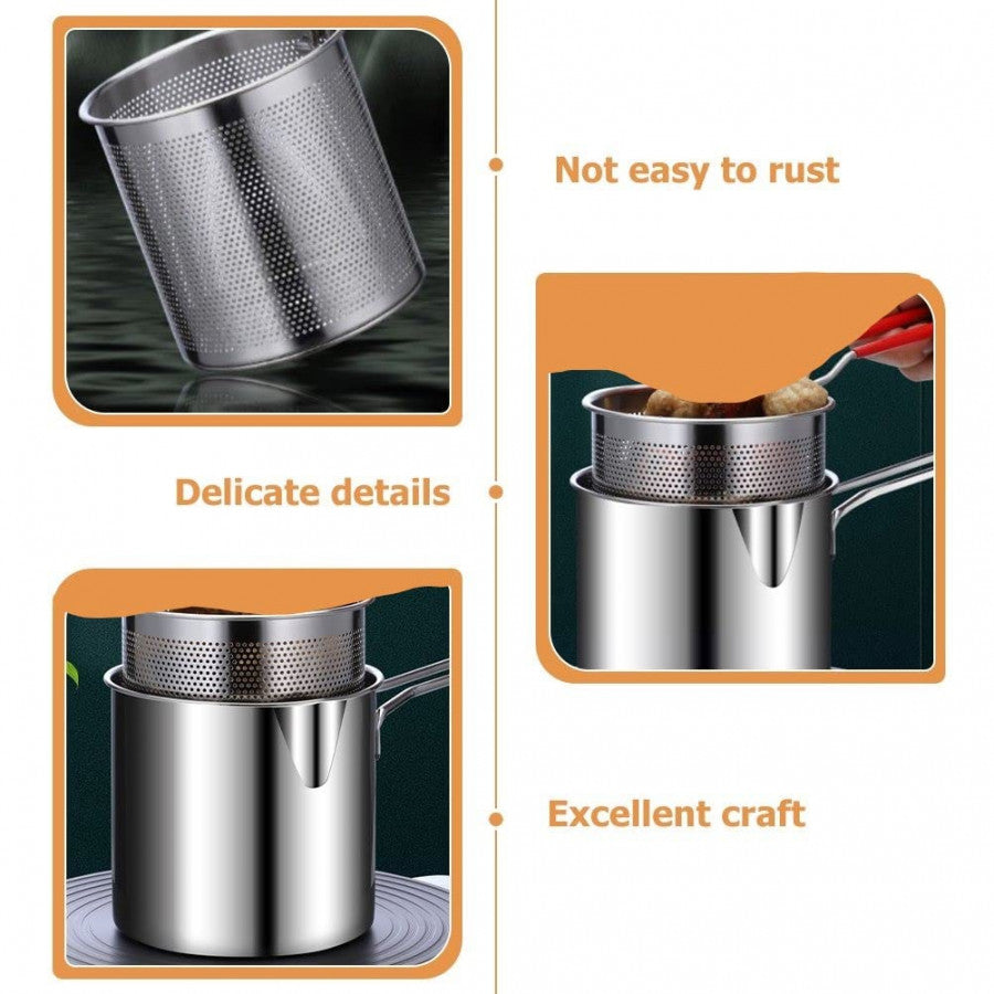 Stainless Steel Deep Fryer Pot