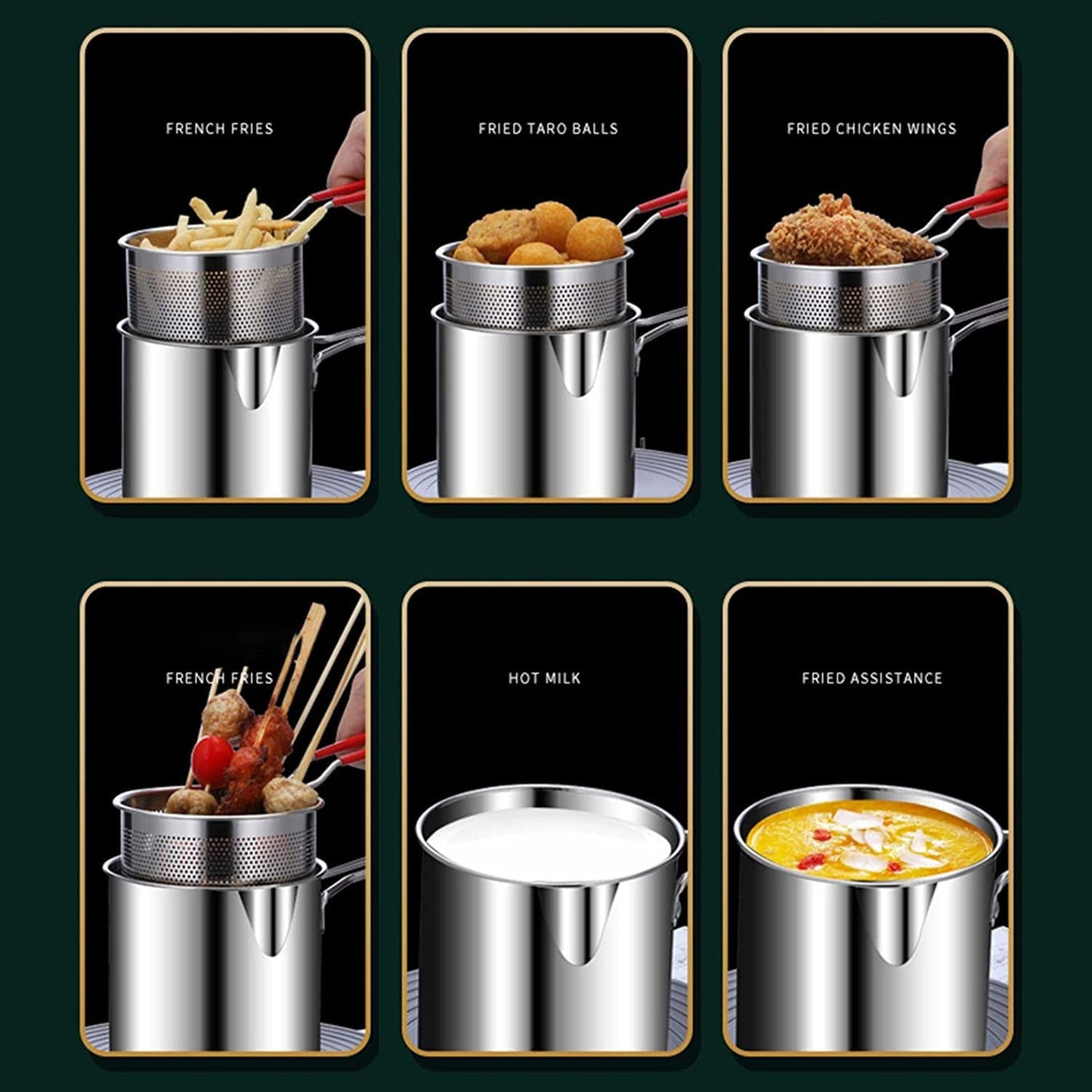 Stainless Steel Deep Fryer Pot
