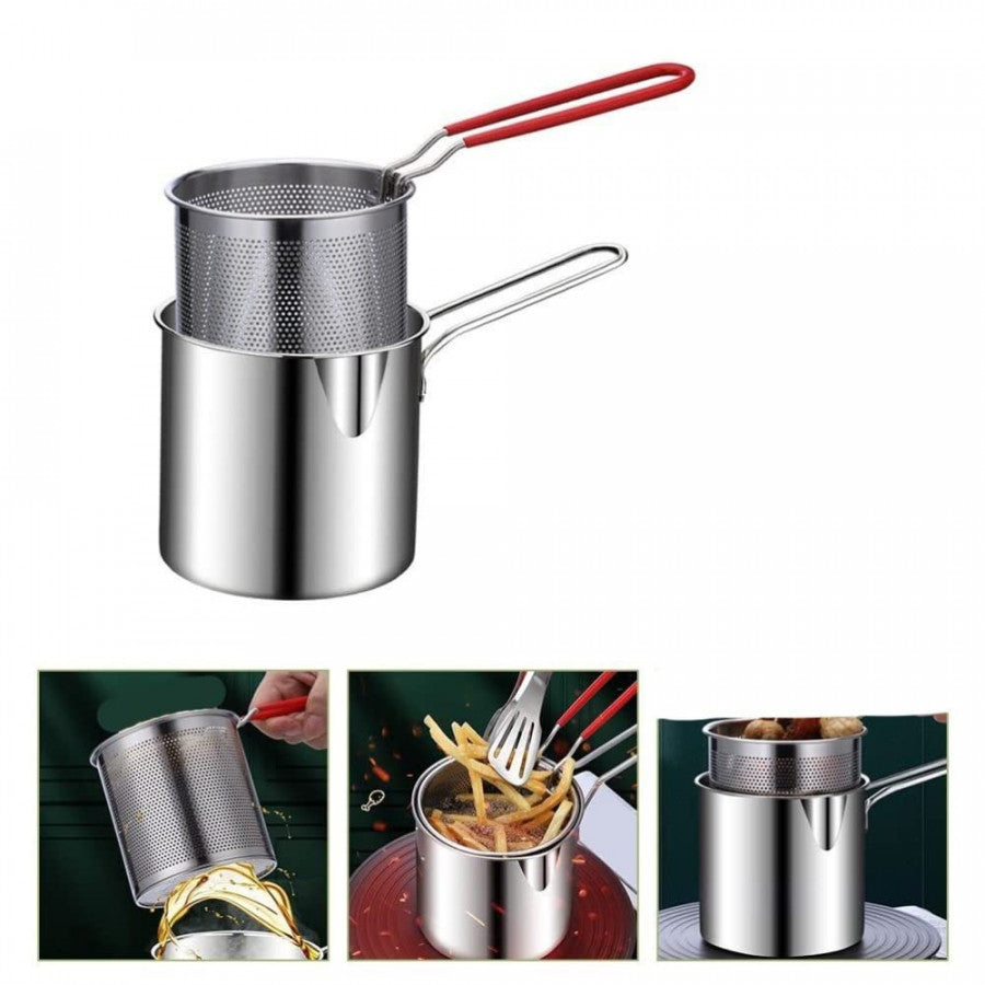 Stainless Steel Deep Fryer Pot