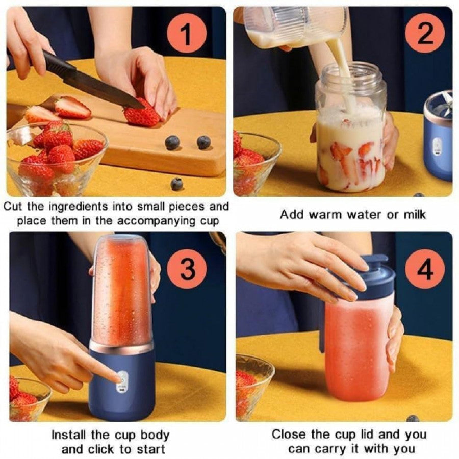 Mini Rechargeable Blender for Smoothies & Shakes