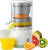 Electric Orange Juicer Machine, Wireless Citrus Press Juicer, Manual Mosambi Juice Maker, Instant Juice Machine For Fruit, 400ML Capacity - 45W Mini Portable Juicers