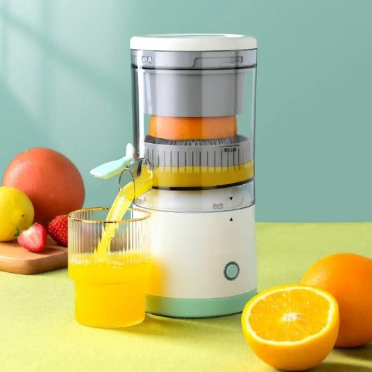 Electric Orange Juicer Machine, Wireless Citrus Press Juicer, Manual Mosambi Juice Maker, Instant Juice Machine For Fruit, 400ML Capacity - 45W Mini Portable Juicers