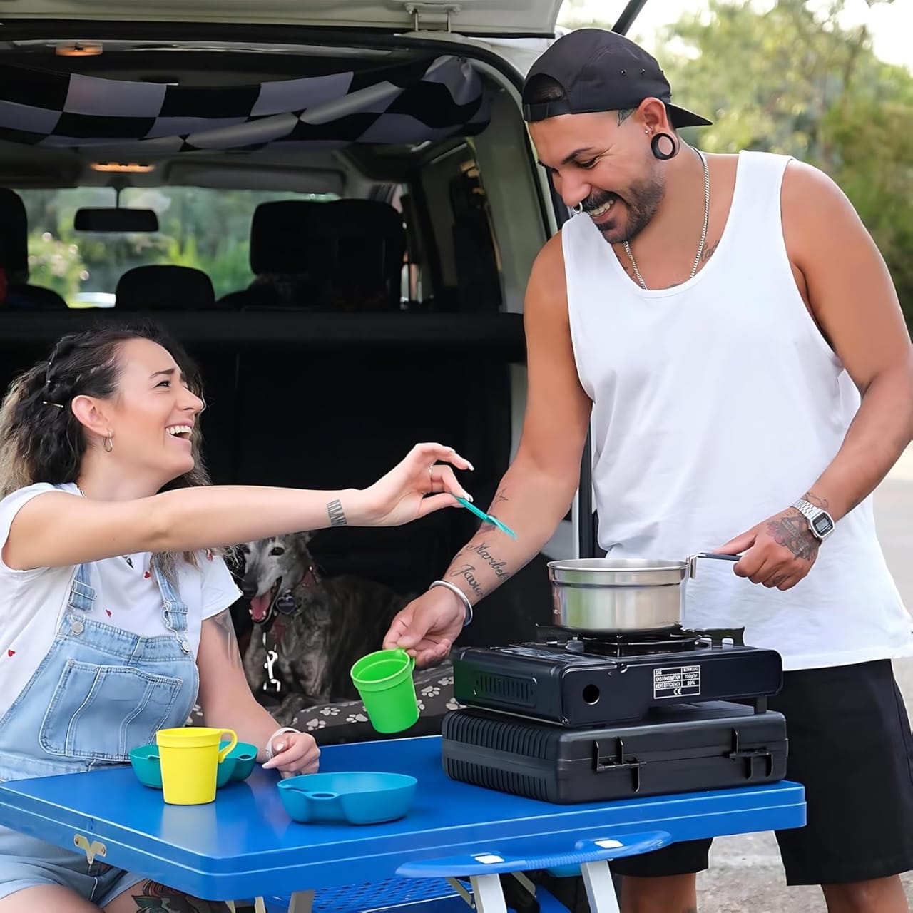 CAMPING GAS STOVE 2 IN 1