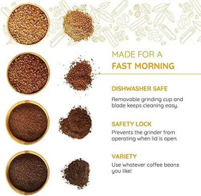 Electric Smash Machine, Multifunction Small Food Grinder Grain Grinder, Portable Coffee Bean Grinder