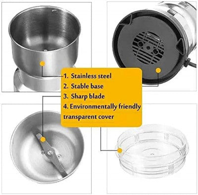 Electric Smash Machine, Multifunction Small Food Grinder Grain Grinder, Portable Coffee Bean Grinder