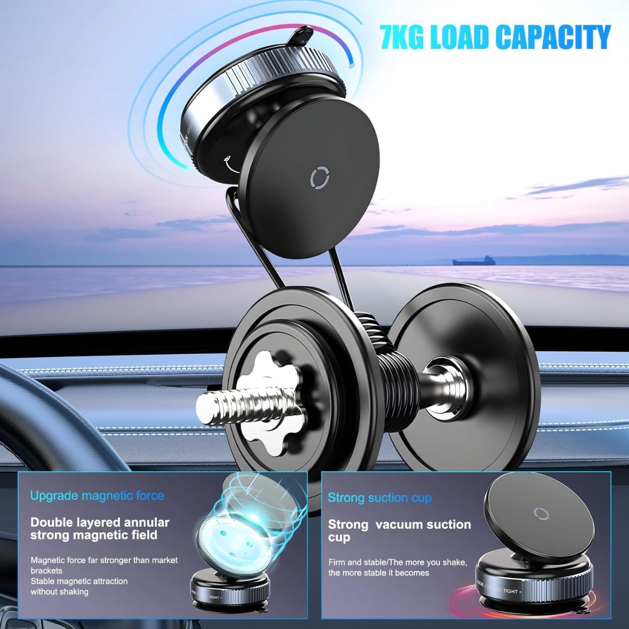 Magnetic Suction Phone Holder Cash on Delivery 🚚