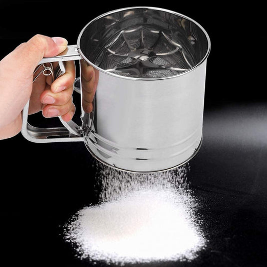 🥮 Stainless Steel Baking Flour Sifter – Perfect Baking Tool!