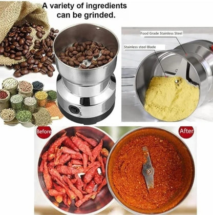 Electric Smash Machine, Multifunction Small Food Grinder Grain Grinder, Portable Coffee Bean Grinder