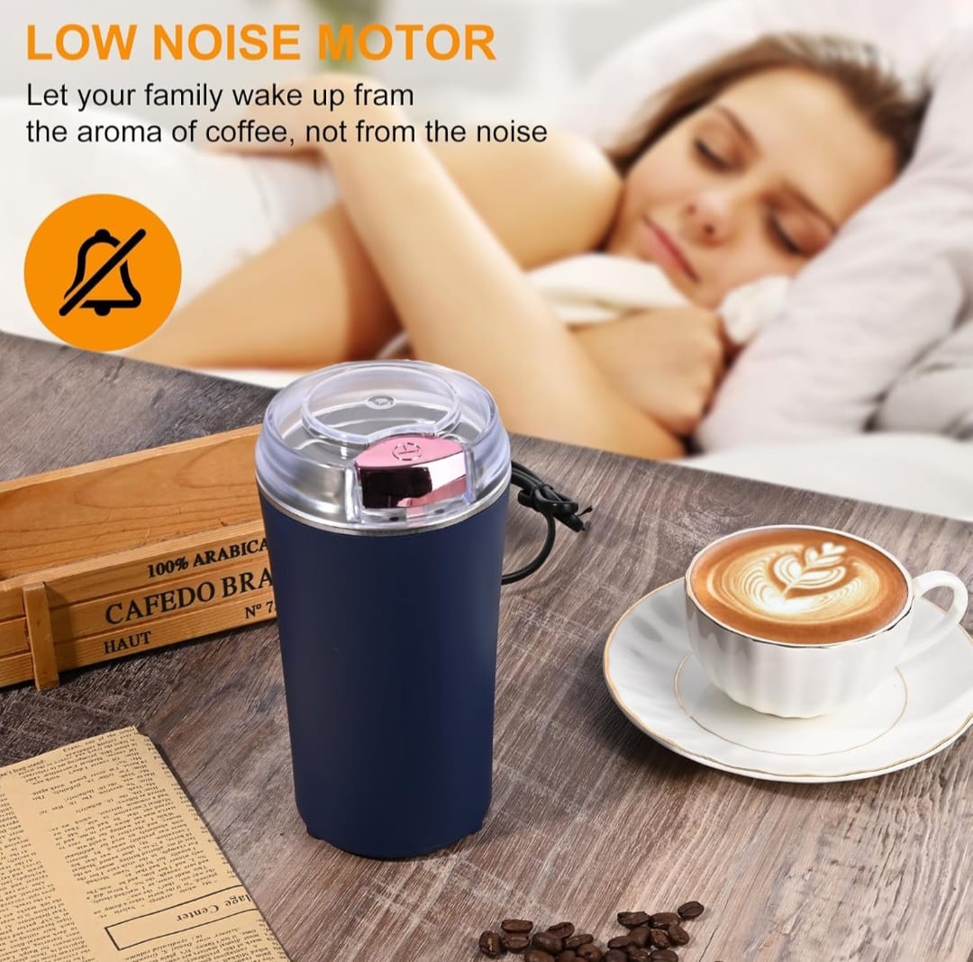 Portable Electric Coffee Grinder Stainles Steel Nuts Coffee Bean Grinding Machine Portable Kitchen Profession Ceramic Grinder Coffeeware