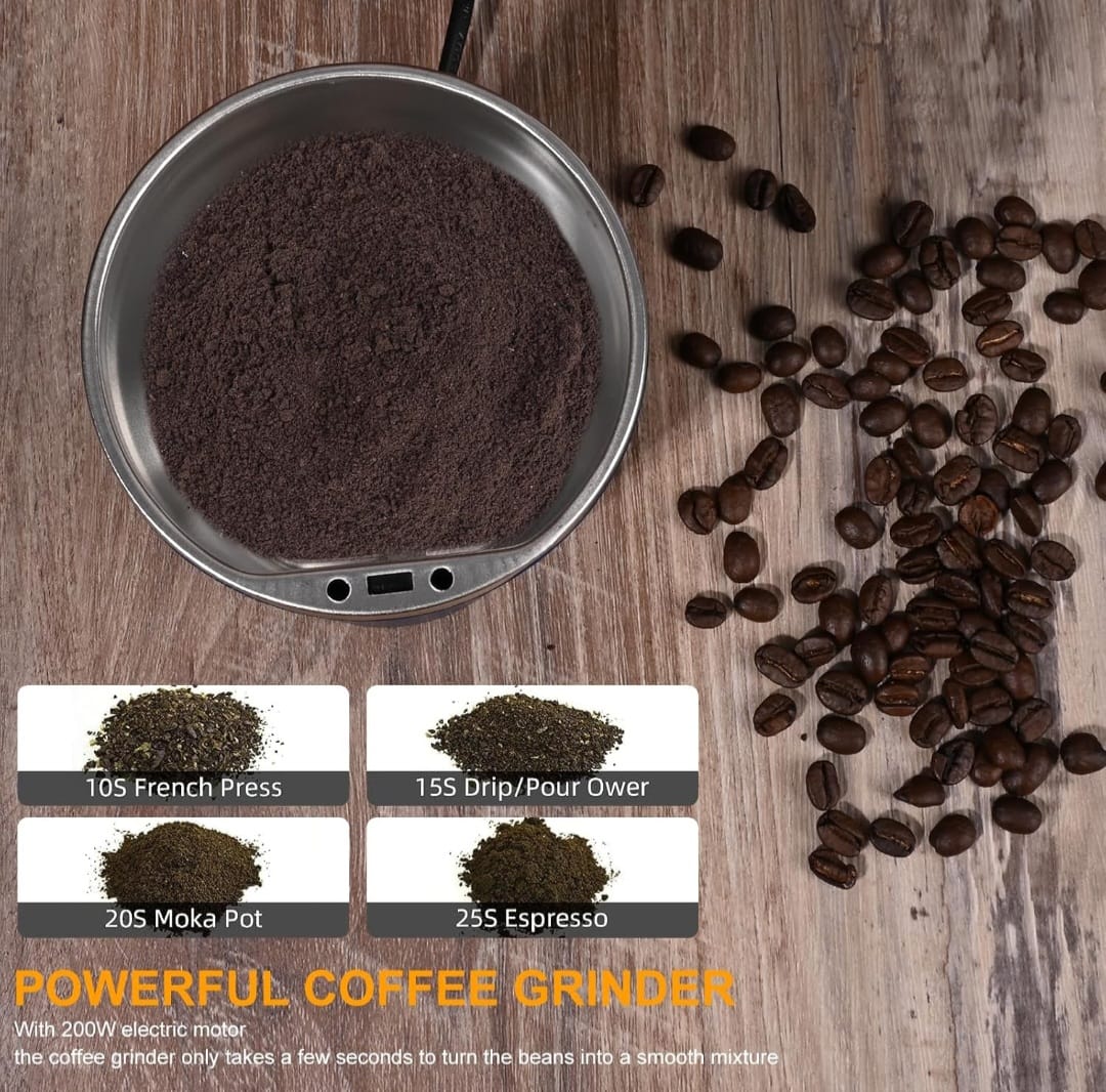 Portable Electric Coffee Grinder Stainles Steel Nuts Coffee Bean Grinding Machine Portable Kitchen Profession Ceramic Grinder Coffeeware