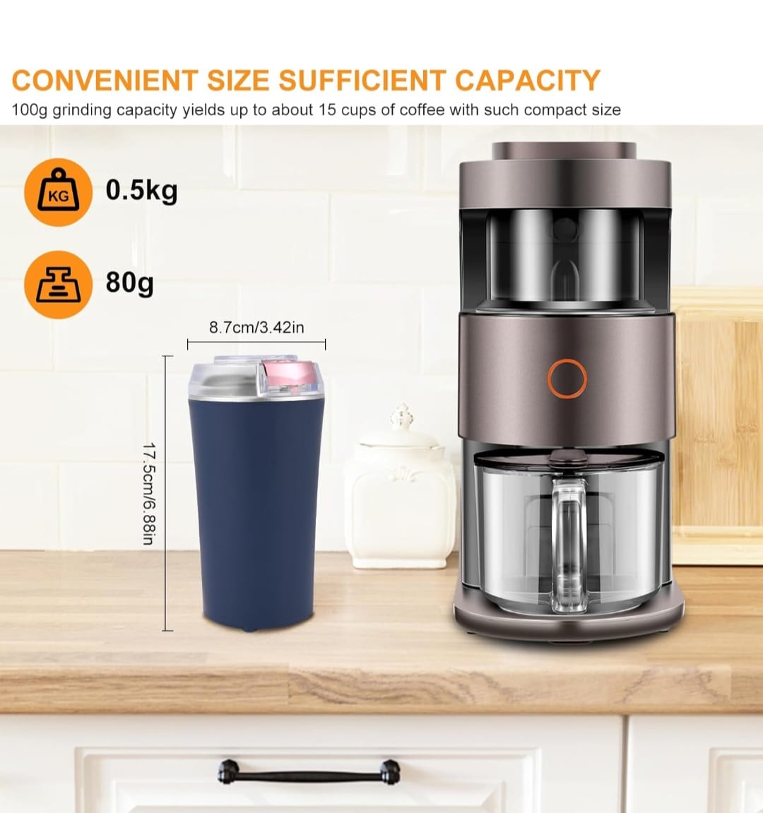 Portable Electric Coffee Grinder Stainles Steel Nuts Coffee Bean Grinding Machine Portable Kitchen Profession Ceramic Grinder Coffeeware