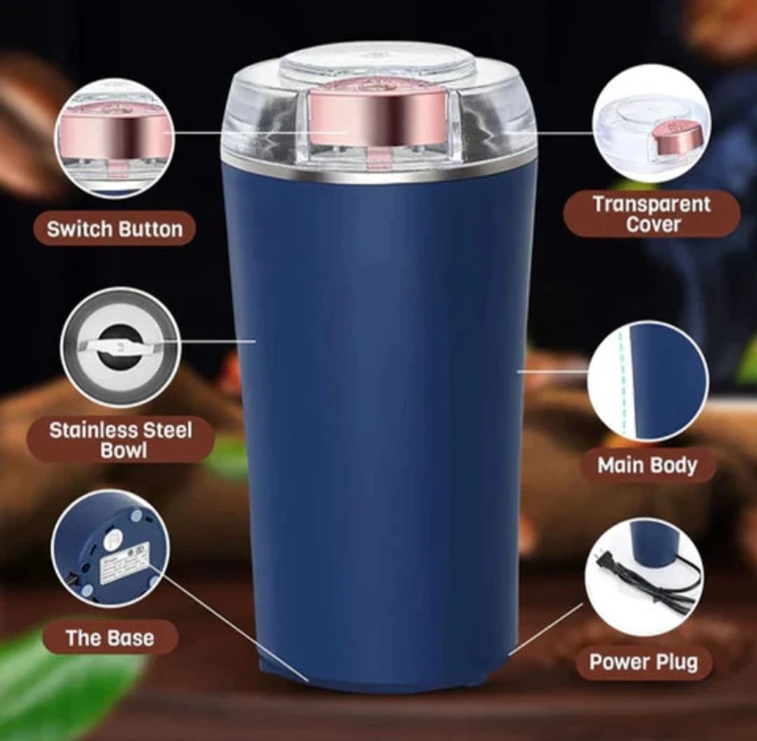 Portable Electric Coffee Grinder Stainles Steel Nuts Coffee Bean Grinding Machine Portable Kitchen Profession Ceramic Grinder Coffeeware