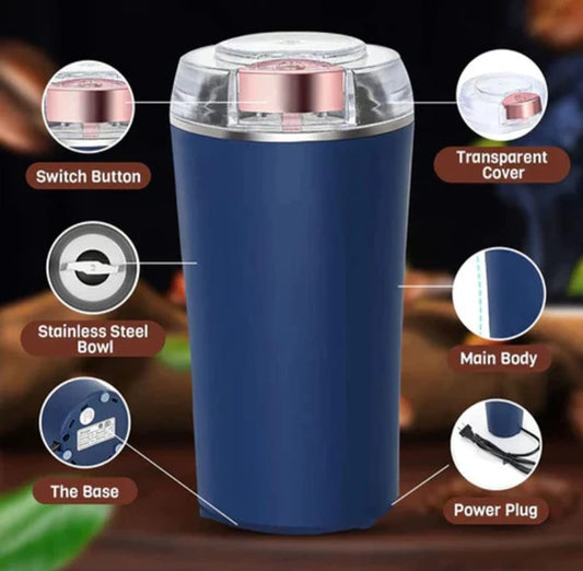 Portable Electric Coffee Grinder Stainles Steel Nuts Coffee Bean Grinding Machine Portable Kitchen Profession Ceramic Grinder Coffeeware