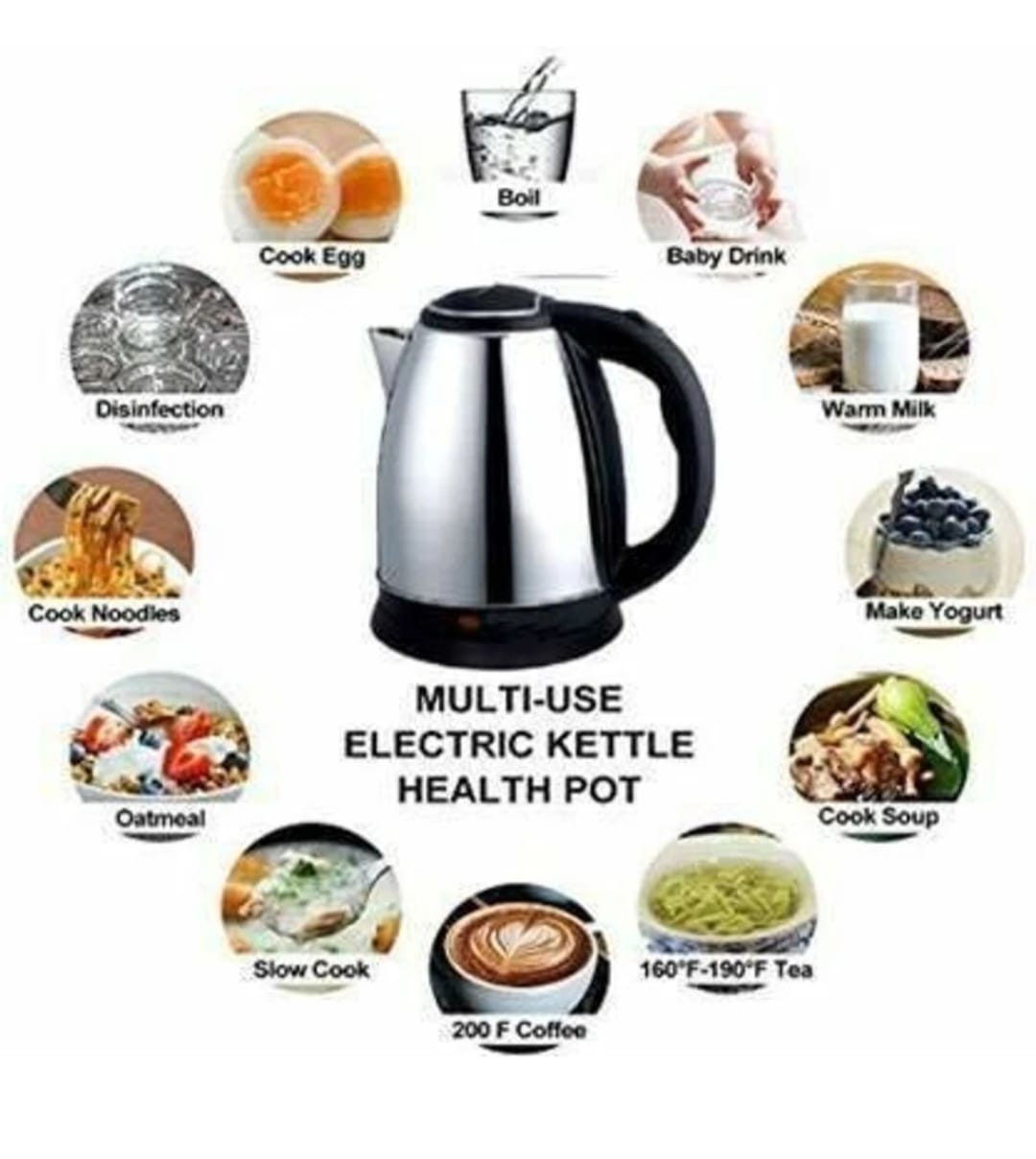 Electric Kttle[Fast Boil Water Usage;Hotel Room Home Kitchen Restaurant Heating Speed;4-6 Minutes]