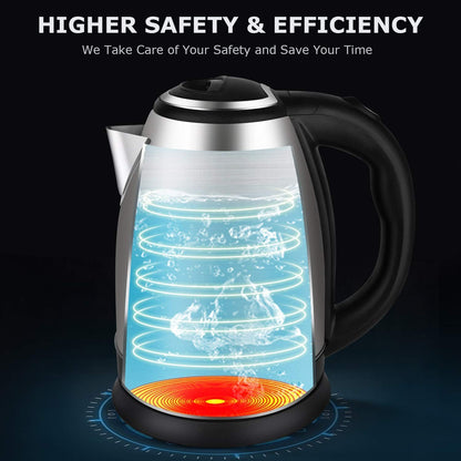 Electric Kttle[Fast Boil Water Usage;Hotel Room Home Kitchen Restaurant Heating Speed;4-6 Minutes]