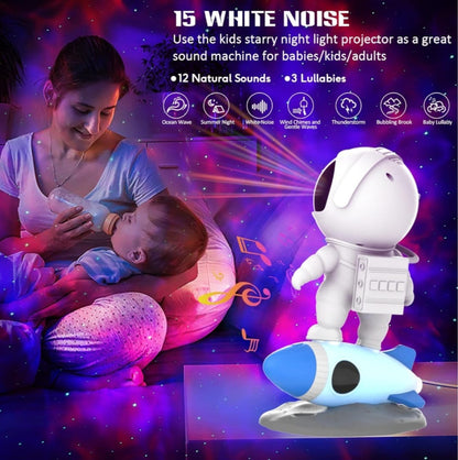 USB ASTRONAUT GALAXIES NIGHT PROJECTOR LIGHT 360° Adjustable Remote Control Timer Gaming Room Adults Bedroom Kids Baby Party Home Gifts
