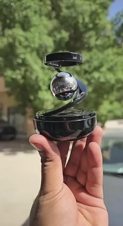 Solar Rotating Car Air Freshener – Refillable Dashboard Air Purifier, Stylish Autorotation Decoration for Car Interior, Eco-Friendly Fragrance Diffuser